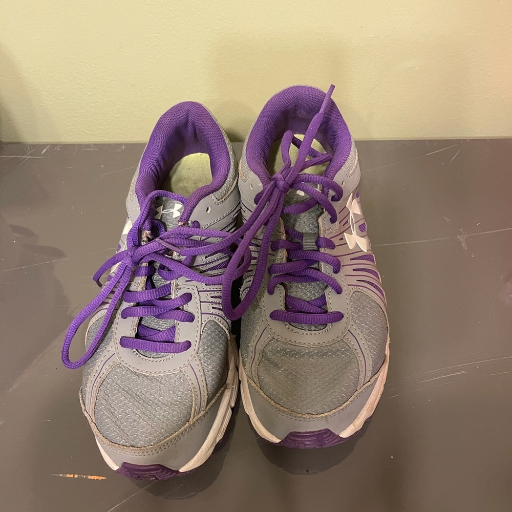 Purple and Gray Sneakers